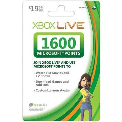 X360 Live Points 1600