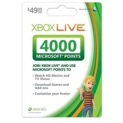 X360 Live Points 4000