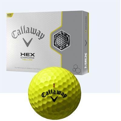 CW HEXChrome 3PC Balls Ylw 1DZ