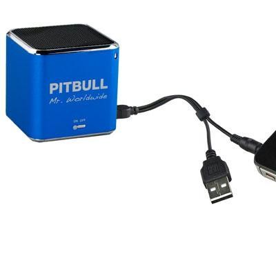 Pitbull Speaker 4gb Blue