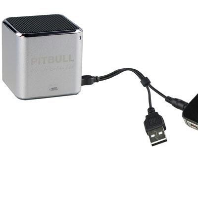 Pitbull Speaker 4gb Silver
