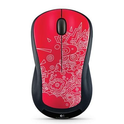Wrls Mouse M310 RED TOPOGRAPHY