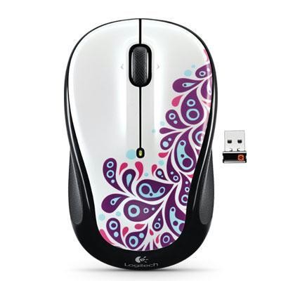 M325 Wrls Mouse WHITE PAISLEY