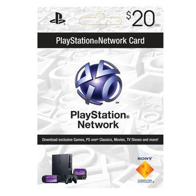 PSN 20 dollar live card