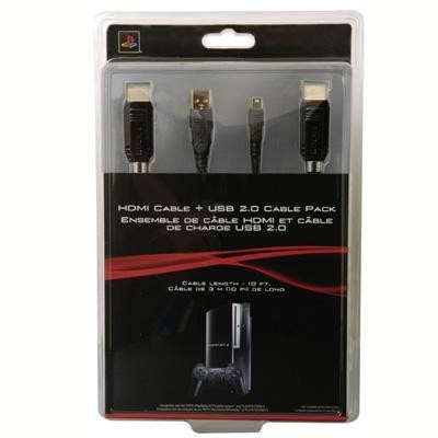 10\' HDMI & USB 2.0 Cable Pack