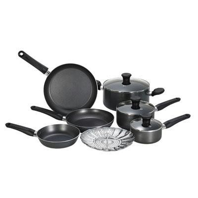 Initiatives 10pc Cookware Grey