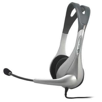 Silver Stereo Headset/mic