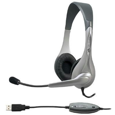 Silver Oem Usb Headset/mic