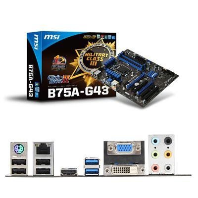 MSI Intel Ivy Bridge B75 1155