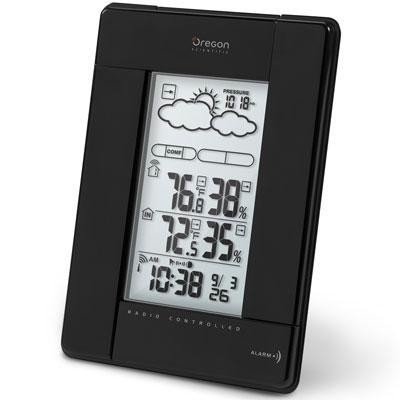 Weatherstation Atomicclock Blk