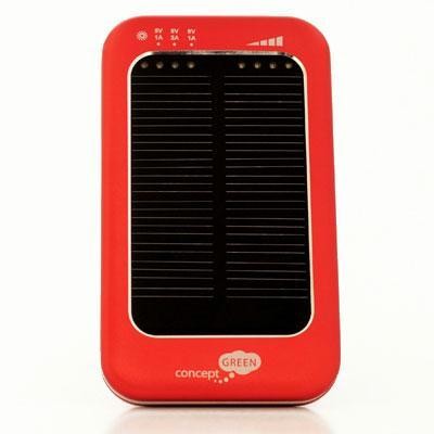 Solar Charger 3600 Mah Red