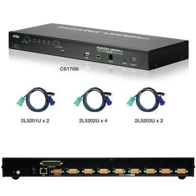 8-Port IP KVM w&#47;8 USB Cables