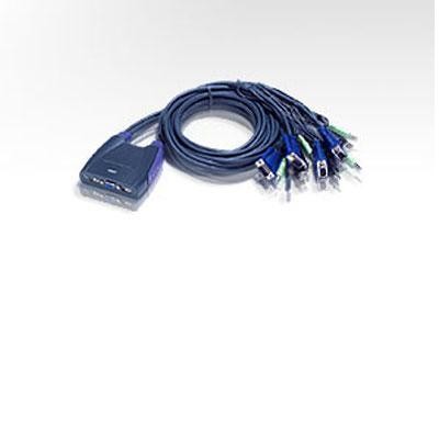 4 Port Usb Kvm W Bonded Cables