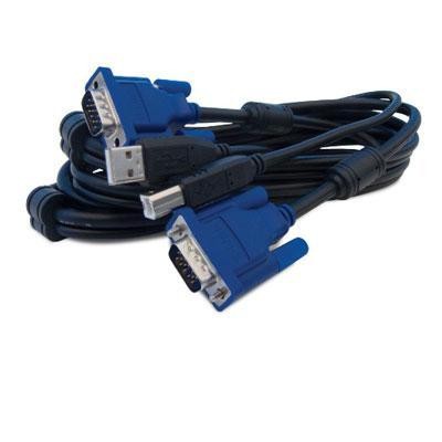 6' 2 In 1 Usb Kvm Cable