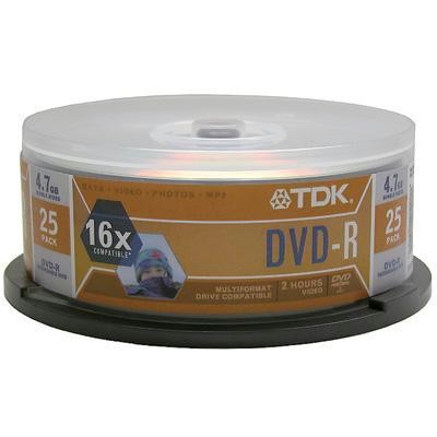 Dvd-r 16x 4.7 Gb 25 Pack