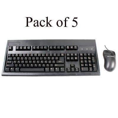 Blk Kybrd RoHS w&#47; mouse 5pk