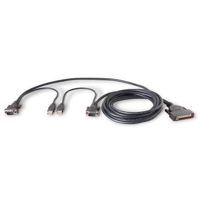 Dual-port Kvm Cable 12' Usb