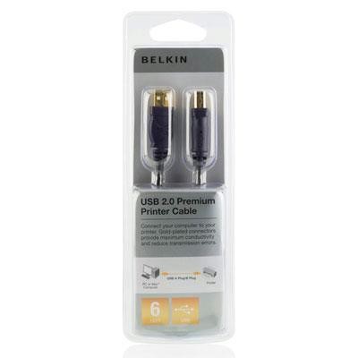 USB A B DEVICE CABLE 6'