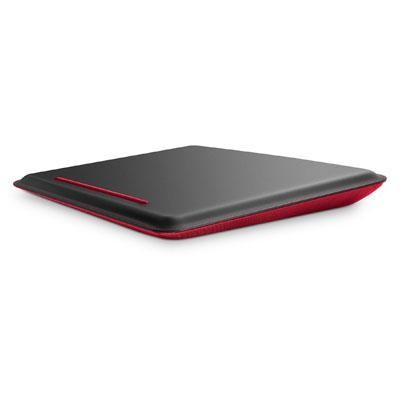 CUSHDESK  PITCH BLK/CANDY RED