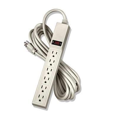 6 Outlet Strip W&#47;15ft Cord