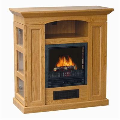 Electric Fireplace Heater Oak