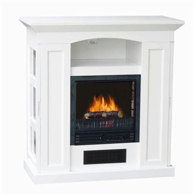 Electric Fireplace Heater Wht