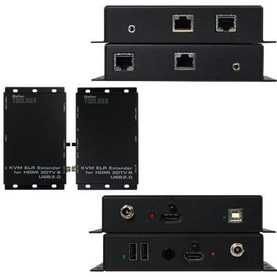 KVM ELR Extender HDMI 3DTV BLK