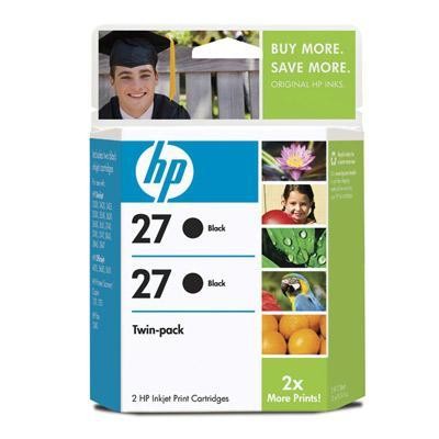 Hp 27 Black Retail Twin Pack