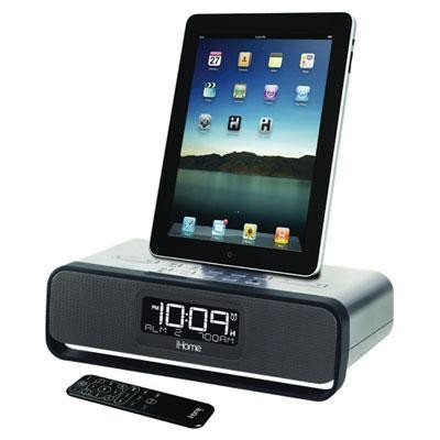 Silver Dual Alarm Radio iPhone