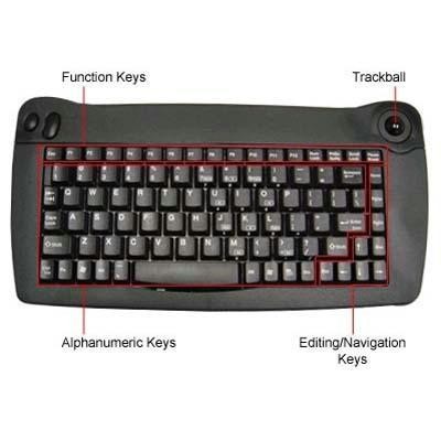 Mini W&#47; Trackball Usb 13.31"l