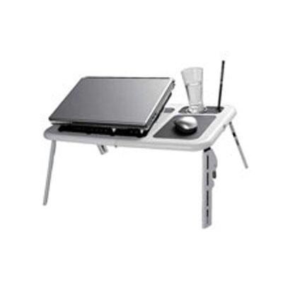 Laptop Table W&#47;fan Wh/bl