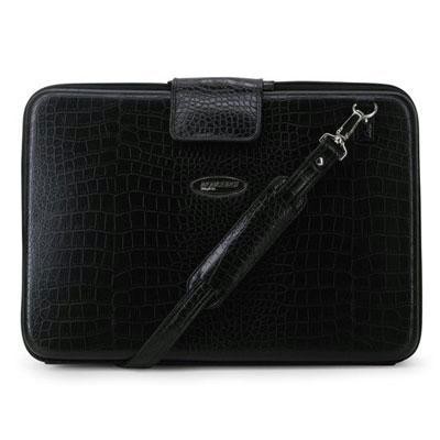 Faux Croc Portfolio Black