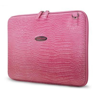 Faux Croc Portfolio Pink