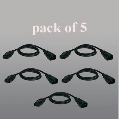 2' 5-pack Power Cables
