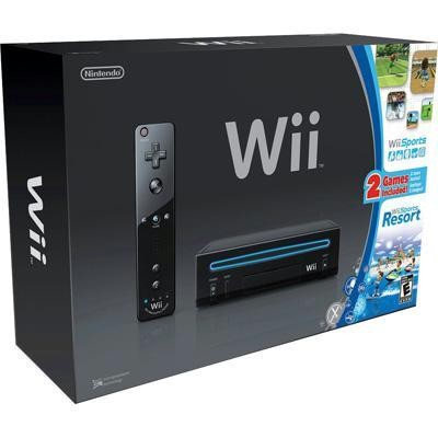 Wii Console Black Sports Resor