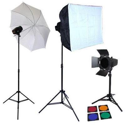 xPhoto Studio 3x 150W Strobe