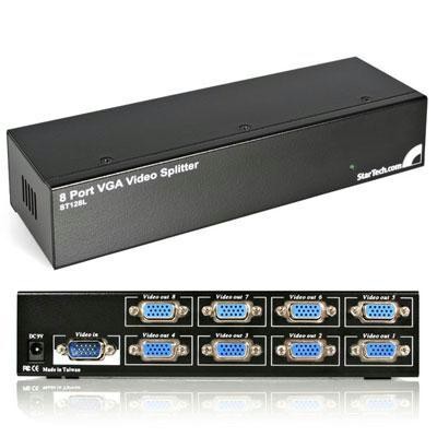 8 Port Vga Video Splitter/amp