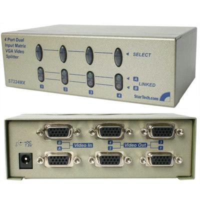 4 Port Dual Input Vga Splitter