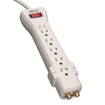 7 Outlet 2350j Surge W. Coax