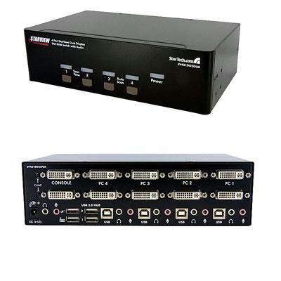 4-port Dual Dvi Usb Kvm Switch