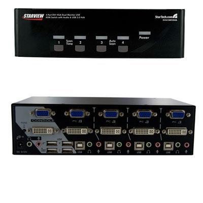 4-port Dual Dvi Usb Kvm Switch