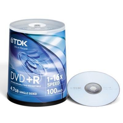 Dvd+r 16x 100 Pk Spindle