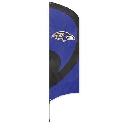 Ravens Tall Team Flag w Pole
