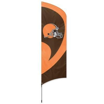 Browns Tall Team Flag W Pole