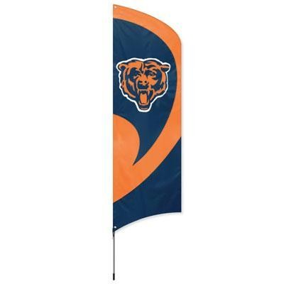 Bears Tall Team Flag W Pole