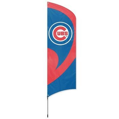 Cubs Tall Team Flag W Pole