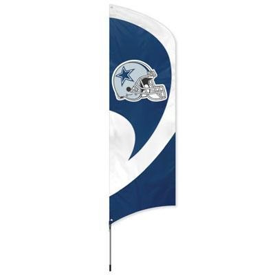 Cowboys Tall Team Flag W Pole