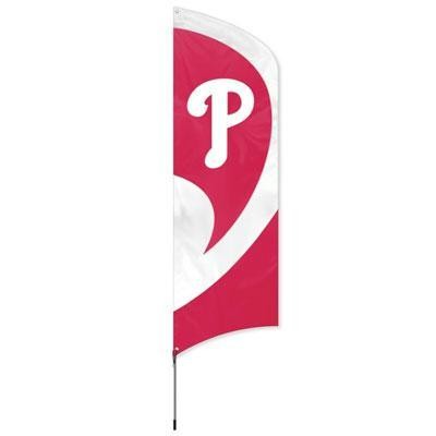 Phillies Tall Team Flag W Pole