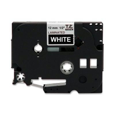 White On Black 1/2" Tape