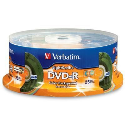 DVD-R Color Ltscribe 25pk Spin